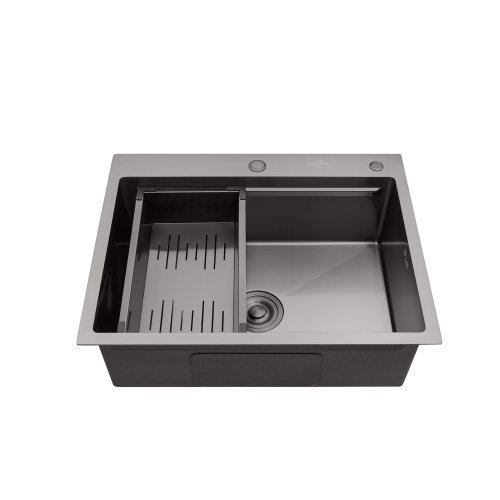 Кухонная мойка Kroner KRP Schwarze - 6350HM PVD (3/1 мм) Купить Кухонная мойка Kroner KRP Schwarze - 6350HM PVD (3/1 мм) в Киеве vannaja.kiev.ua