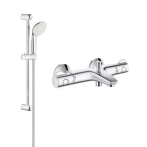Купити Змішувач для ванни Grohe Grohtherm 800 34567000 з душовим гарнітуром 27853001 (34567001), термостат ванна з душем грое купити в Києві vannaja.kiev.ua