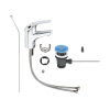 Купить Смеситель для раковины Grohe Euroeco S-Size 23262000 с донным клапаном в Киеве vannaja.kiev.ua