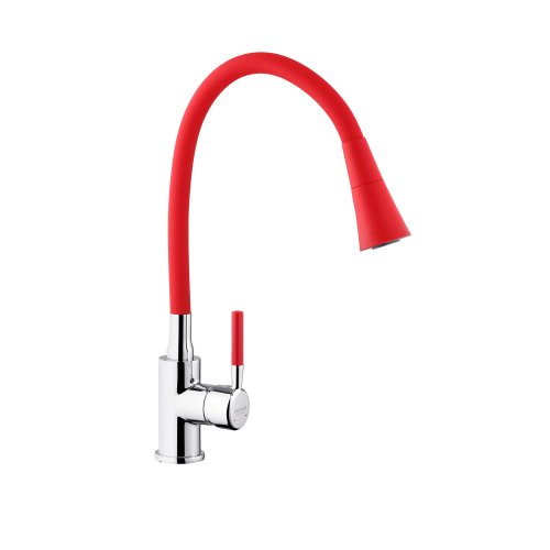 Смеситель для кухни Kroner KRM Kuche - C132RED Купить Смеситель для кухни Kroner KRM Kuche - C132RED в Киеве vannaja.kiev.ua