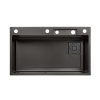 Купити Кухонна мийка Kroner KRP Schwarze - SET7545HM PVD (3.0/0.8 мм) CV033382 в Києві vannaja.kiev.ua