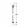 Купити Шланг для душу Grohe VitalioFlex Silver TwistStop 1750 мм 27506001 в Києві vannaja.kiev.ua