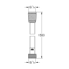 Купить Шланг для душу Grohe VitalioFlex Comfort TwistStop 1500 мм 28743002 в Киеве vannaja.kiev.ua