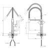 Купити Змішувач для кухні Kroner KRP Ersel - GRP03999 Графіт - Чорний CV033803 в Києві vannaja.kiev.ua