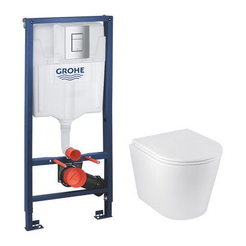 Комплект 4 в 1: Установка Grohe Rapid SL 3 в 1 38772001 + Унитаз безободочный Kroner Armada WHI513636 RIMLESS с сиденьем Slim Duroplast / Soft-close / Quick relase (38772001KA513636) Купить Комплект 4 в 1: Установка Grohe Rapid SL 3 в 1 38772001 + Унитаз безободочный Kroner Armada WHI513636 RIMLESS с сиденьем Slim Duroplast / Soft-close / Quick relase (38772001KA513636) в Киеве vannaja.kiev.ua