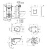 Купить Комплект 4 в 1: Установка GROHE Rapid SL 3 в 1 3884966Q + Унитаз безободочный Kroner Oker WHI533536 RIMLESS с сиденьем Slim Duroplast / Soft-close / Quick relase KO533536WHIR (388496 в Киеве vannaja.kiev.ua