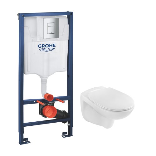 Комплект 4 в 1: Установка Grohe Rapid SL 3 в 1 38772001 + Унитаз безободочный Kroner Oker WHI533536 RIMLESS с сиденьем Slim Duroplast / Soft-close / Quick relase KO533536WHIR (3877300 Купить Комплект 4 в 1: Установка Grohe Rapid SL 3 в 1 38772001 + Унитаз безободочный Kroner Oker WHI533536 RIMLESS с сиденьем Slim Duroplast / Soft-close / Quick relase KO533536WHIR (3877300 в Киеве vannaja.kiev.ua