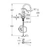 Купить Смеситель для кухни Grohe Start Flow 30569000 выдвижной нос излив кран мойки однорычажный, хром в Киеве vannaja.kiev.ua