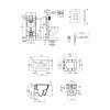 Купить Комплект 4 в 1: Инсталляция GROHE Rapid SL 3 в 1 3884966Q + Унитаз подвесной безободковый Kroner Eifel WHI493436 TORNADO с сиденьем в Киеве vannaja.kiev.ua