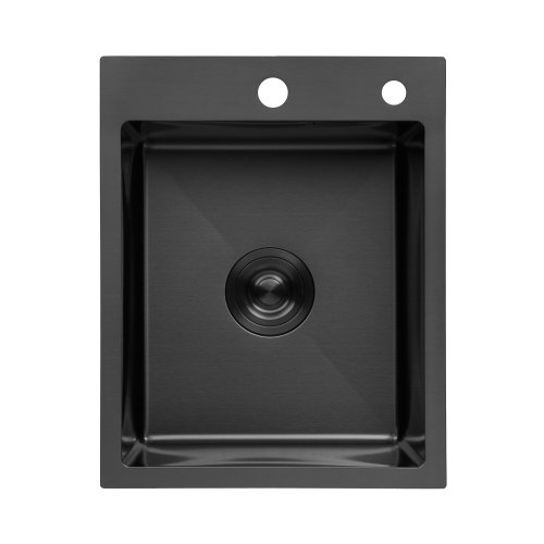 Купить Кухонная мойка Kroner KRP PVD Schwarze - 4050HM (3,0/1,0 мм) в Киеве vannaja.kiev.ua