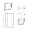 Купити Душова кабіна Agua Cascad - S.F.D.80x80 см в Києві vannaja.kiev.ua