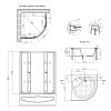 Купити Душова кабіна Agua Cascad - S.Т.G.90x90 см в Києві vannaja.kiev.ua