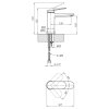 Купити Змішувач для раковини Kroner Element 211110-5301 Графіт CV035940 в Києві vannaja.kiev.ua