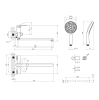 Купити Змішувач для ванни Kroner Element 211414-0101 довгий кран 42 см, хром CV035956 в Києві vannaja.kiev.ua