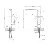 Купити Змішувач для кухні Kroner Element 211512A-3801 чорний матовий CV035979 в Києві vannaja.kiev.ua