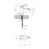 Купити Змішувач для біде Kroner Element 211210-5301 Графіт CV035997 в Києві vannaja.kiev.ua