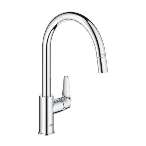 Купити Змішувач для кухні з висувним виливом Grohe StartCurve 30562000 в Києві vannaja.kiev.ua
