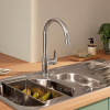 Купити Змішувач для кухні з висувним виливом Grohe StartCurve 30562000 в Києві vannaja.kiev.ua