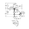 Купить Смеситель для раковины Grohe Start Flow S-Size 23809000 с донным клапаном в Киеве vannaja.kiev.ua