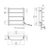 Купити Сушарка для рушників електрична Kroner KRP Diva ER600x500-5 CV036321 в Києві vannaja.kiev.ua