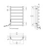 Купити Сушарка для рушників електрична Kroner KRP Diva EL800x500-7 CV036324 в Києві vannaja.kiev.ua