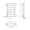 Купити Сушарка для рушників електрична Kroner KRP Diva EL900x500-8 CV036326 в Києві vannaja.kiev.ua