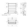 Купити Сушарка для рушників електрична Kroner KRP Stern EL700x500-7 CV036328 в Києві vannaja.kiev.ua