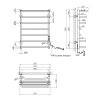 Полотенцесушитель электрический Kroner KRP Stern ER700x500-7 Купить Полотенцесушитель электрический Kroner KRP Stern ER700x500-7 в Киеве vannaja.kiev.ua