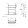 Купити Сушарка для рушників електрична Kroner KRP Stern EL800x500-7 CV036330 в Києві vannaja.kiev.ua