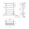 Сушарка для рушників електрична Kroner KRP Stern ER800x500-7 CV036331 Купити Сушарка для рушників електрична Kroner KRP Stern ER800x500-7 CV036331 в Києві vannaja.kiev.ua