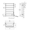 Купити Сушарка для рушників електрична Kroner KRP Prima ER800x500-7 CV036337 в Києві vannaja.kiev.ua