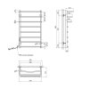 Купити Сушарка для рушників електрична Kroner KRP Prima EL900x500-8 CV036338 в Києві vannaja.kiev.ua