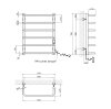 Купити Сушарка для рушників електрична Kroner KRP Stil ER700x500-6 CV036343 в Києві vannaja.kiev.ua