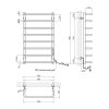 Сушарка для рушників електрична Kroner KRP Stil ER900x500-8 хром CV036347 Купити Сушарка для рушників електрична Kroner KRP Stil ER900x500-8 хром CV036347 в Києві vannaja.kiev.ua