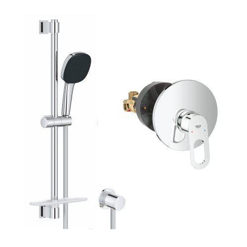 Купить Душевая система Grohe Bauloop с гарнитуром Vitalio Comfort 110 и подключением Vitalio 2908026929 в Киеве vannaja.kiev.ua