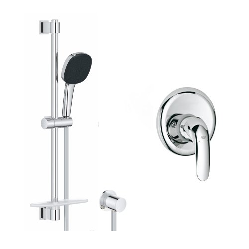 Купить Душевая система Grohe Euroeco с гарнитуром Vitalio Comfort 110 и шланговым подключением 3274226929 в Киеве vannaja.kiev.ua