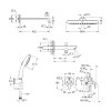 Купить Душевая система Grohe Vitalio Start 250 с изливом для ванны и смесителем Euroeco UA32747R3 в Киеве vannaja.kiev.ua