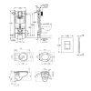 Купить Комплект 4 в 1: Инсталляция Grohe QuickFix Solido 2 в 1 38971000 + Панель смыва для унитаза Grohe QuickFix Even 389662430 + Унитаз безободочный Kroner Oker WHI533536 RIMLESS- KO533536WHIR (38971966243KO53R) в Киеве vannaja.kiev.ua