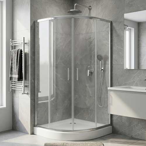 Купити Душова кабіна з мілким піддоном 90x90 см Kroner KRP Vog - C.F.С. CV036768 в Києві vannaja.kiev.ua