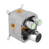 Купити Душова система прихованого монтажу термостатична Kroner Element Thermo 211461-0101 в Києві vannaja.kiev.ua