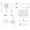 Купити Душова система прихованого монтажу термостатична Kroner Element Thermo 211462-0101 в Києві vannaja.kiev.ua