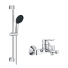 Купить Смеситель для ванной Grohe BauLoop 23603000 с душовой стойкой Vitalio Start 26951001 в Киеве vannaja.kiev.ua