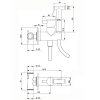 Купити Змішувач гігієнічний душ комплект купити DevIT CV50795621 ART Hygienic shower вбудований монтаж, хром в Києві vannaja.kiev.ua