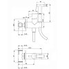 Купить Черный матовый кран гигиенический душ на одно отверстие DevIT CV50795640 ART Hygienic shower в Киеве vannaja.kiev.ua