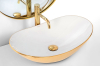 Умивальник (раковина) REA ROYAL WHITE GOLD накладний білий/золотий Купити Умивальник (раковина) REA ROYAL WHITE GOLD накладний білий/золотий в Києві vannaja.kiev.ua