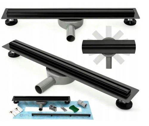 Трап для душу REA NEO SLIM PRO BLACK чорний 50 см REA-G6992 Купити Трап для душу REA NEO SLIM PRO BLACK чорний 50 см REA-G6992 в Києві vannaja.kiev.ua
