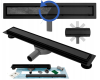 Трап для душу REA NEO PRO BLACK 2в1 чорний 50 см REA-G0999 Купити Трап для душу REA NEO PRO BLACK 2в1 чорний 50 см REA-G0999 в Києві vannaja.kiev.ua