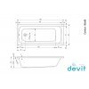 Купить DEVIT 18080123 COMFORT Акрил Ванна Прямоугольные 180х80 см + НОЖКИ в Киеве vannaja.kiev.ua