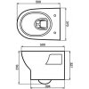 Devit 3120121 Fresh Подвесной Унитаз с Крышкой Softclose 50 см 3020121 Купить Devit 3120121 Fresh Подвесной Унитаз с Крышкой Softclose 50 см 3020121 в Киеве vannaja.kiev.ua