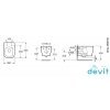 Купити DEVIT 3020150 AFINA Унітаз без обідка купити Київ Підвісна Кришка soft-close quickfix в Києві vannaja.kiev.ua
